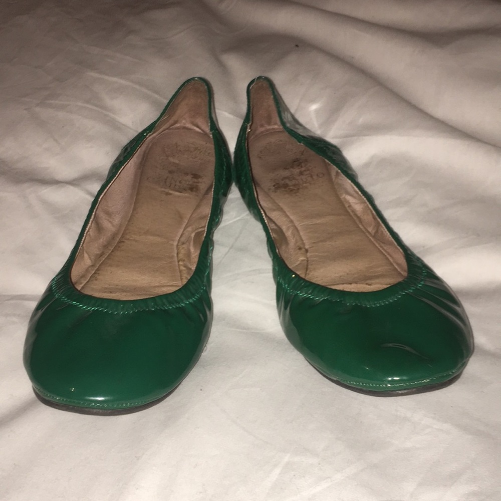 Vince Camuto green flats.